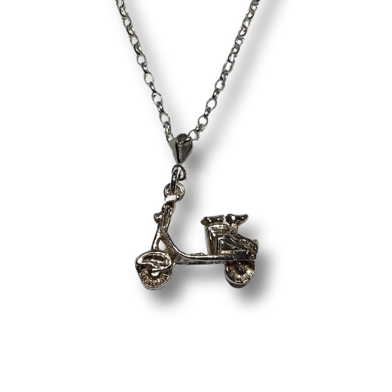 Vintage Silver Vespa Charm